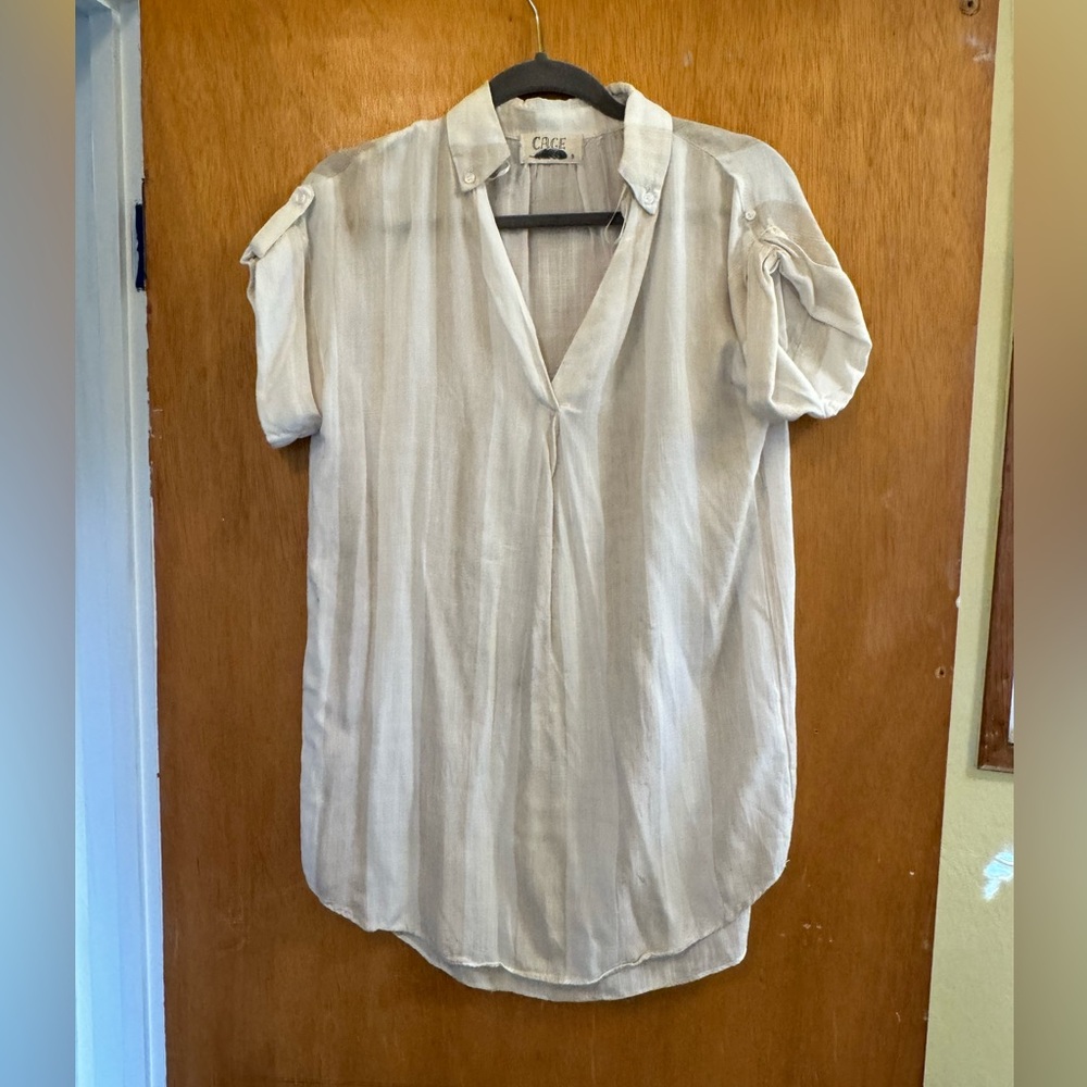 Cage Rayon Blend tunic